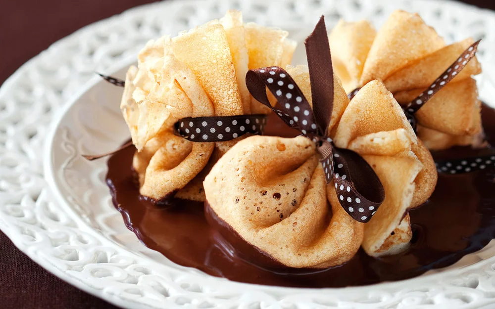 Tablou canvas: Clătite Delicate cu Ciocolată - Thumbnail 2