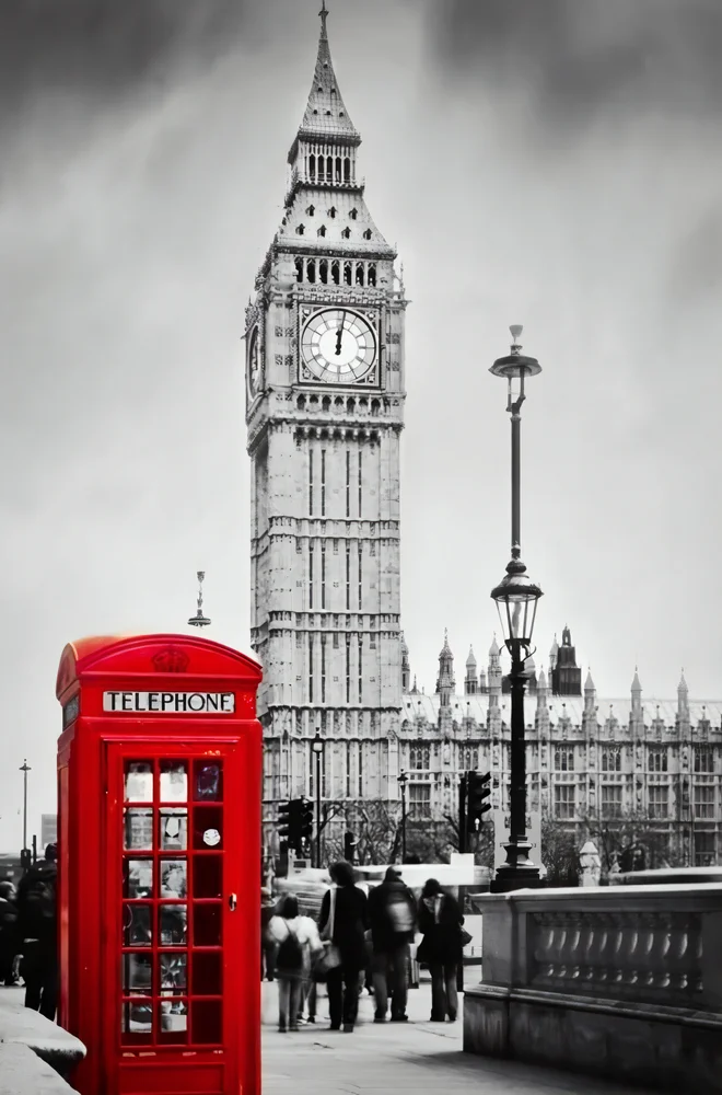 Tablou canvas: Big Ben și Cabina Telefonică Roșie - Thumbnail 2