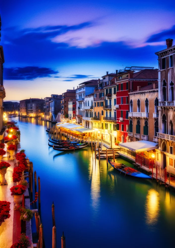 Tablou canvas: Canal Venețian la Amurg - Thumbnail 2