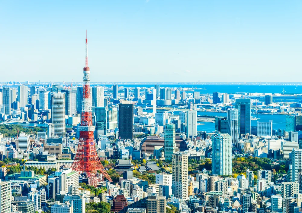 Tablou canvas: Peisaj Urban cu Turnul Tokyo - Thumbnail 2