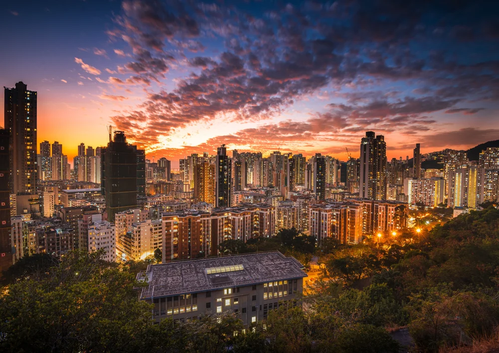 Tablou canvas: Panorama Urbană la Apus 4 - Thumbnail 2