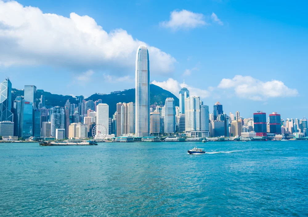 Tablou canvas: Panoramă Urbană Hong Kong Zi Senină - Thumbnail 2