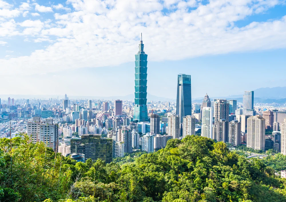 Tablou canvas: Panoramă Urbană Taipei 101 - Thumbnail 2