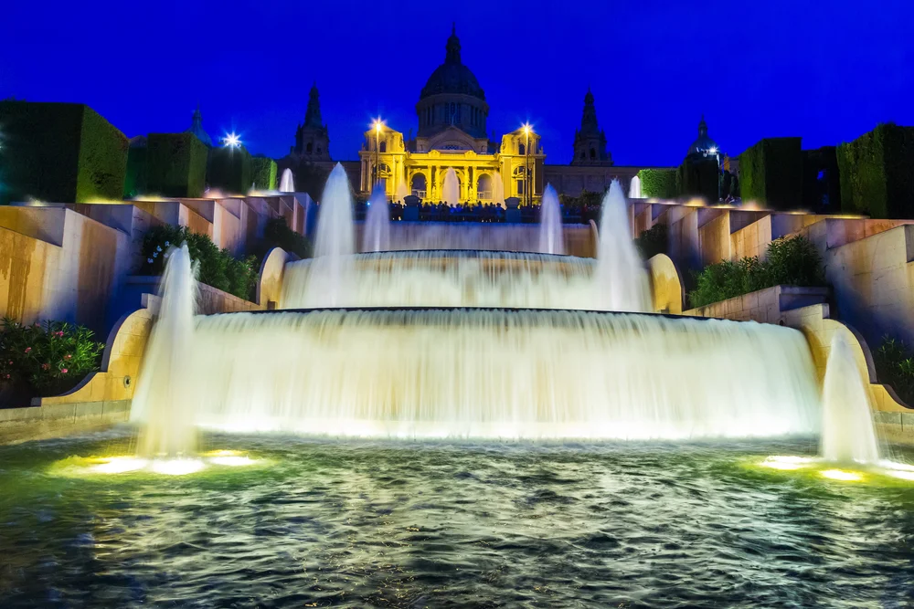 Tablou canvas: Fântânile Montjuïc Seara - Thumbnail 2